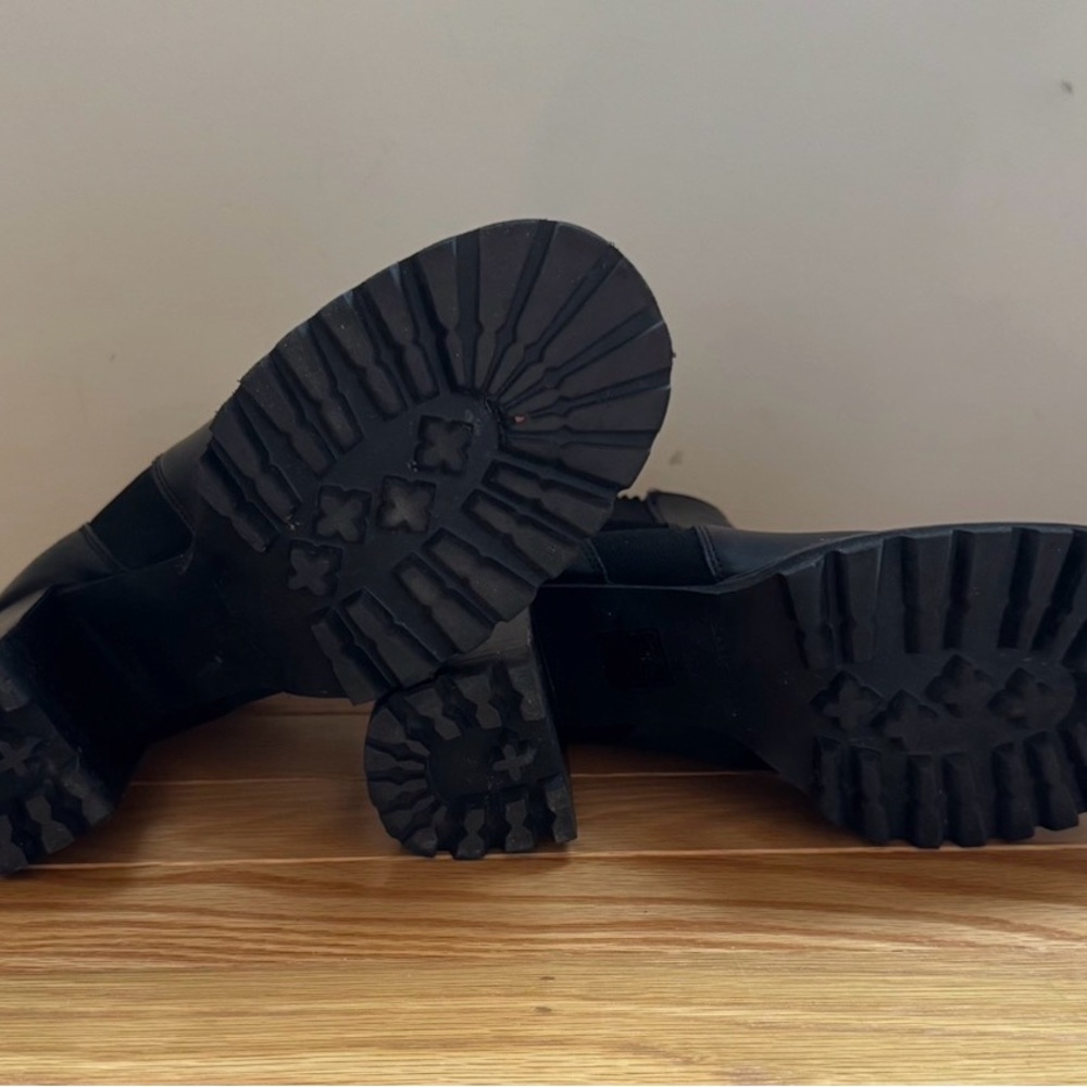 See By Chloe Black Leather Mallory Boots Size 39.5 - Picture 4 of 6